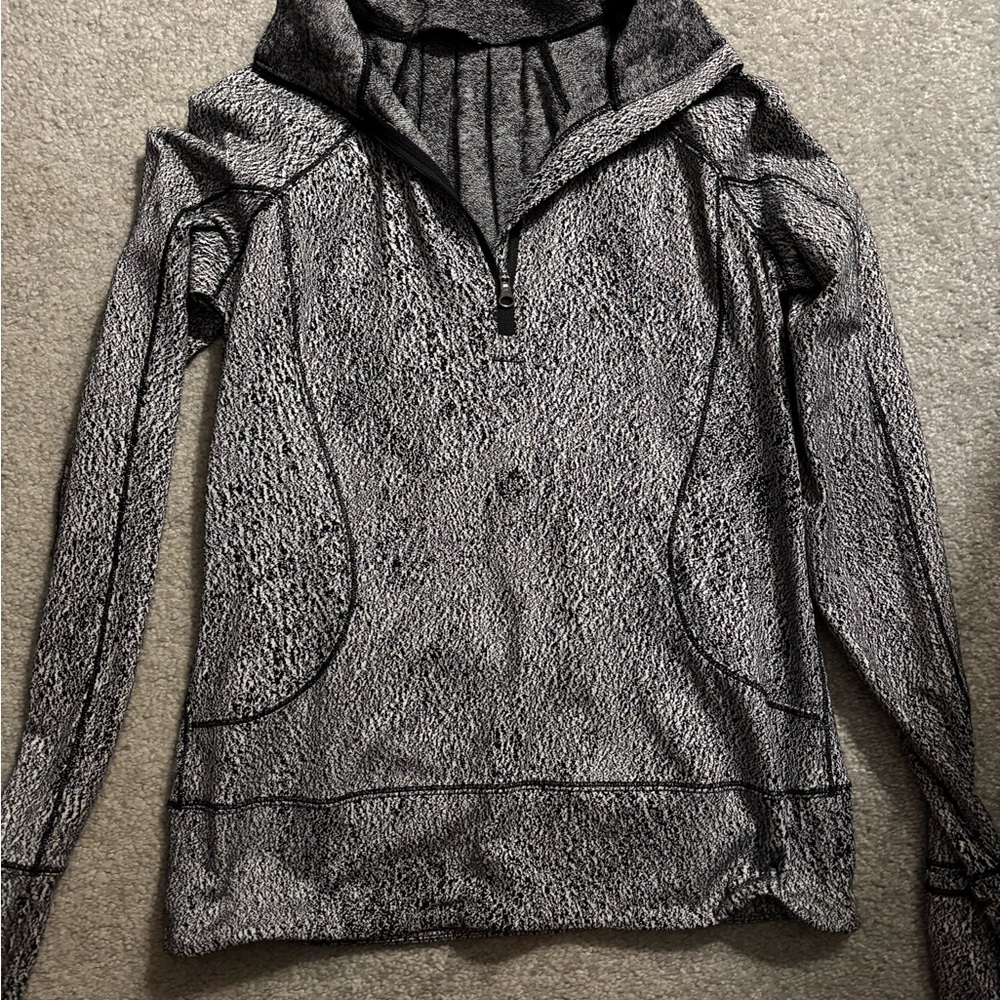 lululemon athletica Black and Gray Women's Top
